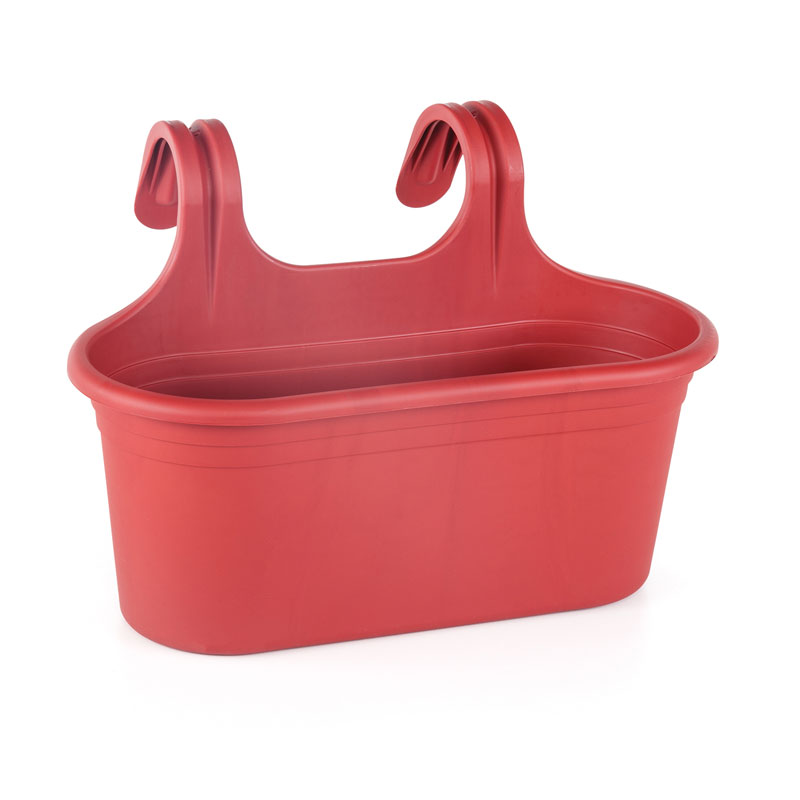 Jardinera Colgar 6,5 Lts. 36,5cm largo (Rojo)